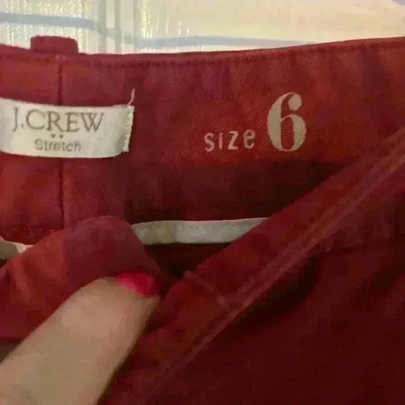 J.Crew Frankie Bermuda shorts, red size 6 stretchy - Picture 3 of 5